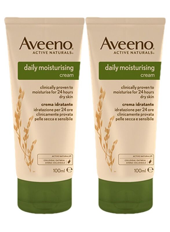 Aveeno Active Naturals Daily Moisturising Hand Cream, 2 x 100ml