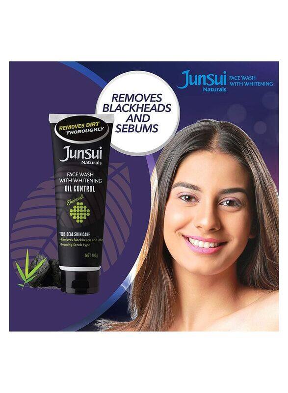 

Junsui Whitening Oil Control Charcoal Face Wash, 100gm