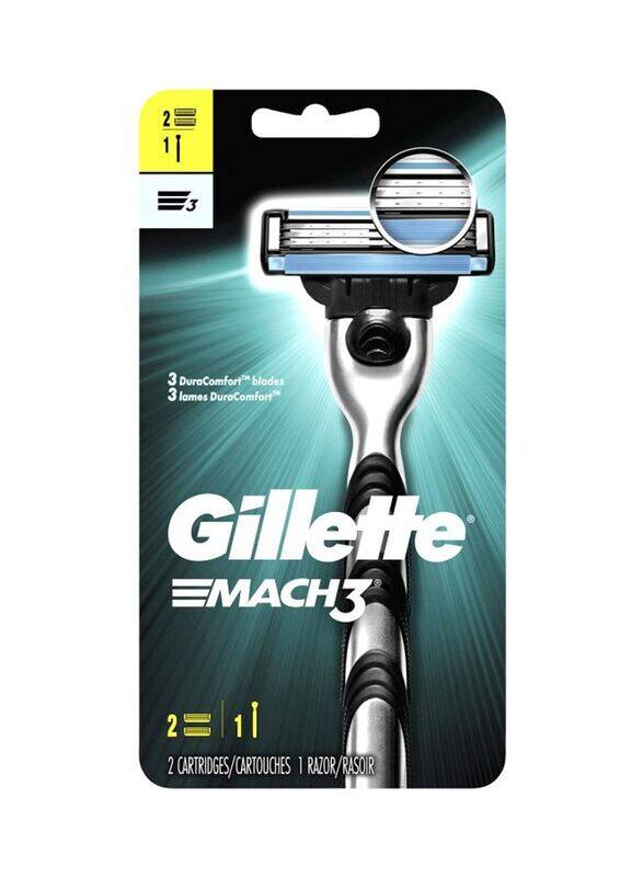 

Gillette Mach3 Razor With 2 Blade Refills, 1 Piece