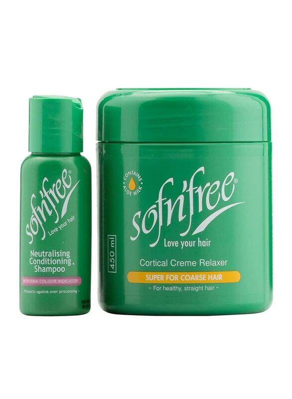 

Sofn'Free Cortical Creme Shampoo and Relaxer Set for All Hair Types, 450ml