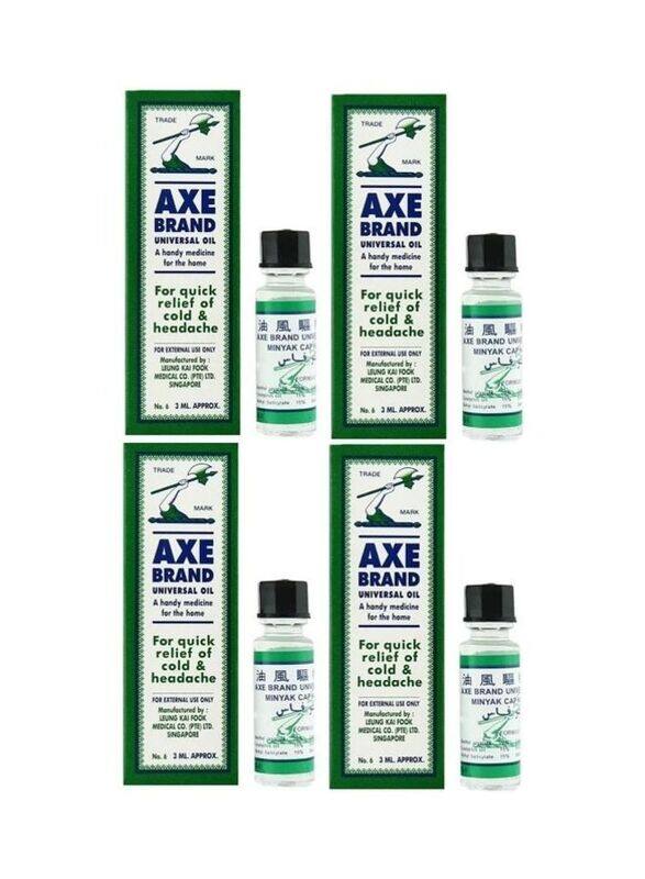 

Axe Universal Oil for Cold & Headaches, 4 x 3ml