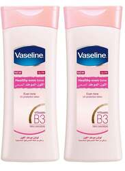 Vaseline Even Tone Body Lotion, 400ml, 2 Pieces