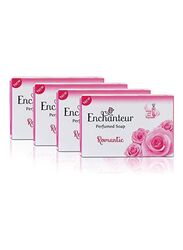 Enchanteur Romantic Perfumed Soap Clear, 75gm, 4 Pieces