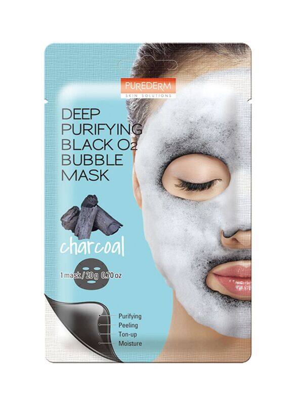 

Purederm Deep Purifying Charcoal Black O2 Bubble Mask, 20g