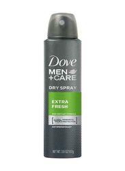 Dove Extra Fresh Antiperspirant Dry Spray, 3 x 107gm