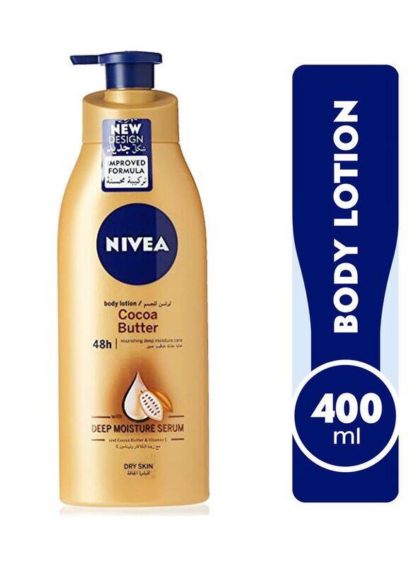 Nivea Cocoa Butter Body Lotion with Deep Moisture Serum, 400 ml