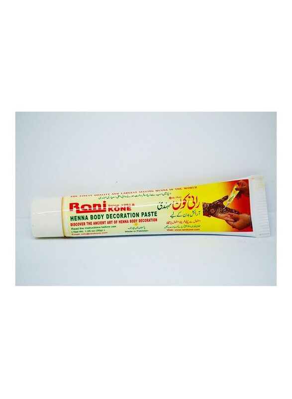 Rani Kone Henna Mehndi Body Glitter Paste, Red