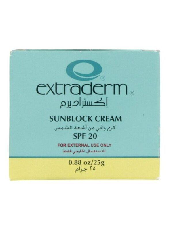 

Extraderm Sunblock Cream Spf 20, 25g