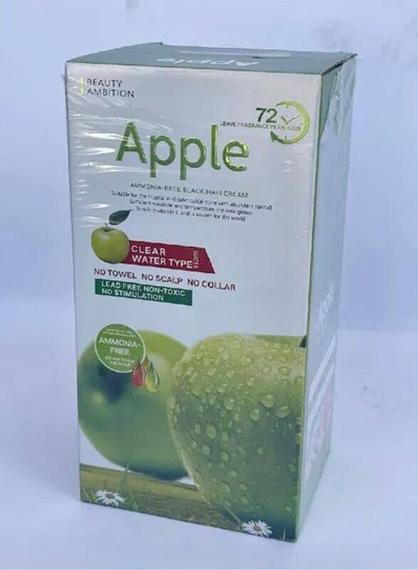 

Beauty Ambition Apple Ammonia Free Black Hair Cream for All Hair Type, 1000ml