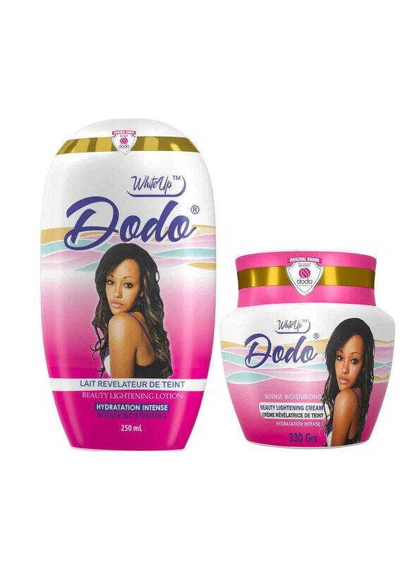 

Dodo White Up Intense Moisturising Beauty Lightening Cream & Lotion Set, 1 x 250ml + 1 x 330g