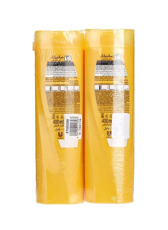 Sunsilk Soft And Smooth Shampoo for Damaged Hair, 2-Pieces x 400ml