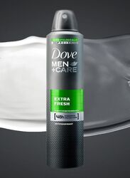 Dove Extra Fresh Plus Care Deodorant Spray, 6 x 250ml