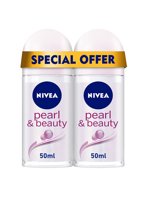 Nivea Pearl & Beauty Antiperspirant Deodorant Stick, 2 x 100ml