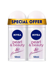 Nivea Pearl & Beauty Antiperspirant Deodorant Stick, 2 x 100ml