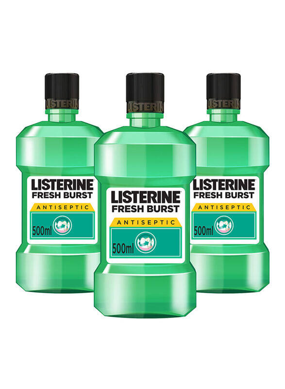 

Listerine Fresh Burst Antiseptic, 3 x 500ml