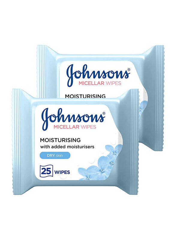 

Johnson's Daily Essentials Moisturising Cleansing Wipes, 25 Wipes