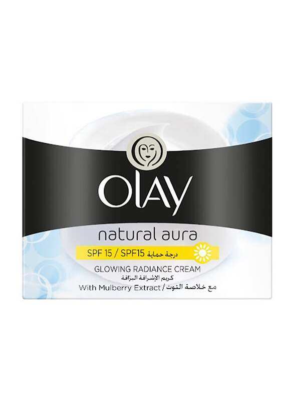 

Olay Natural Aura Day SPF 15 Glowing Radiance Cream With Mulberry Extract, 50g