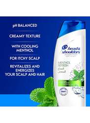 Head & Shoulders Menthol Refresh Anti-Dandruff Shampoo for Itchy Scalp, 400ml