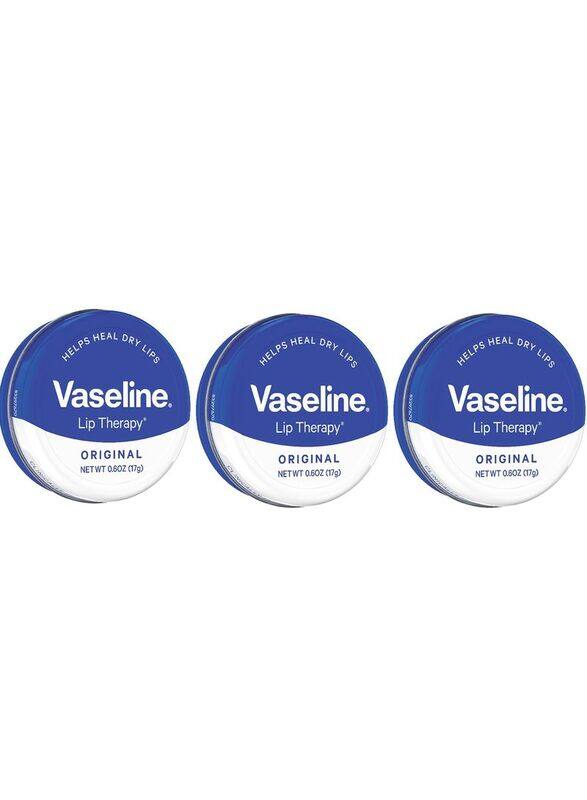 

Vaseline Original Moisturizing Lip Therapy, 3 x 17gm