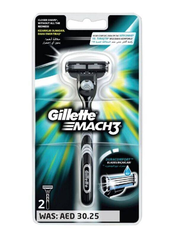 

Gillette Mach3 Duracomfort Shaving Razor Set, 2 Pieces