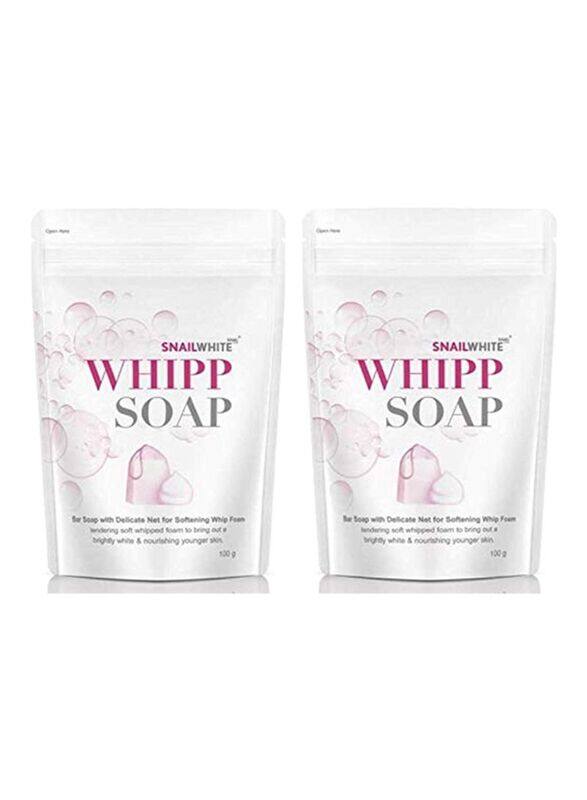 

Snail White Whipp Soap, 2 Pieces