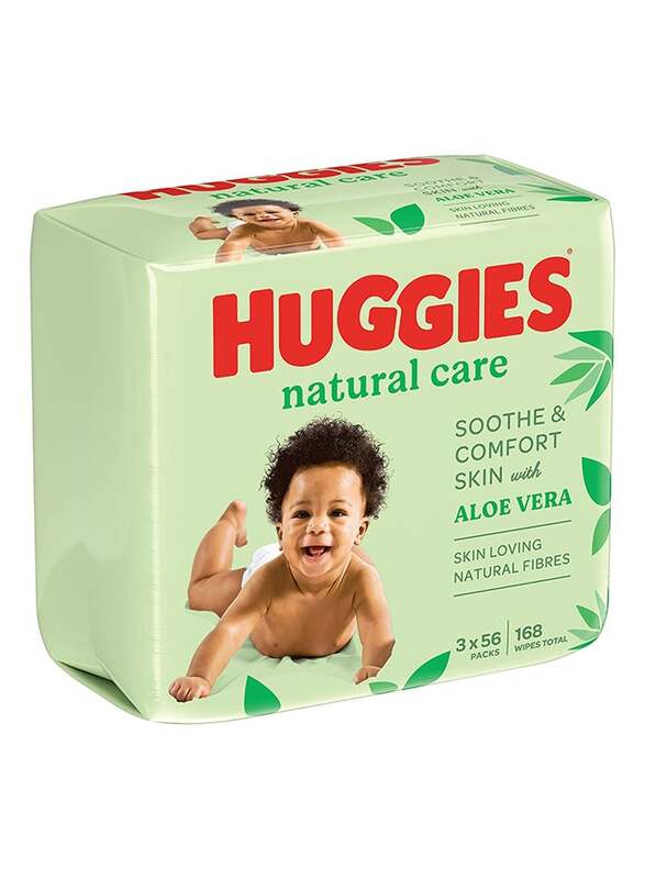 Huggies 56-Pieces Natural Care Wet Baby Wipes