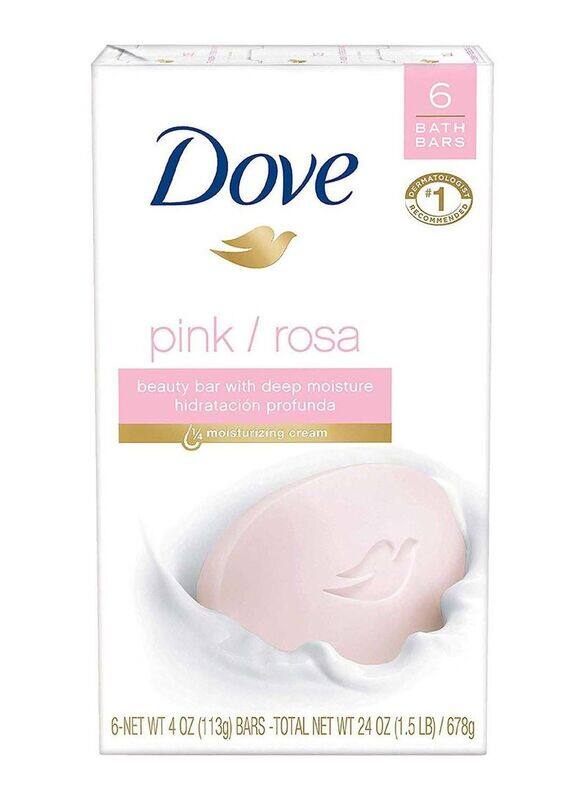 

Dove Rosa Beauty Soap Bar, 6 x 113gm