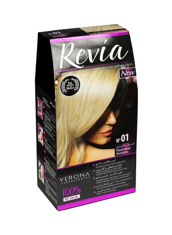 

Revia 3D Colour Hair Dye, One Size, No.1 Platinum Blonde