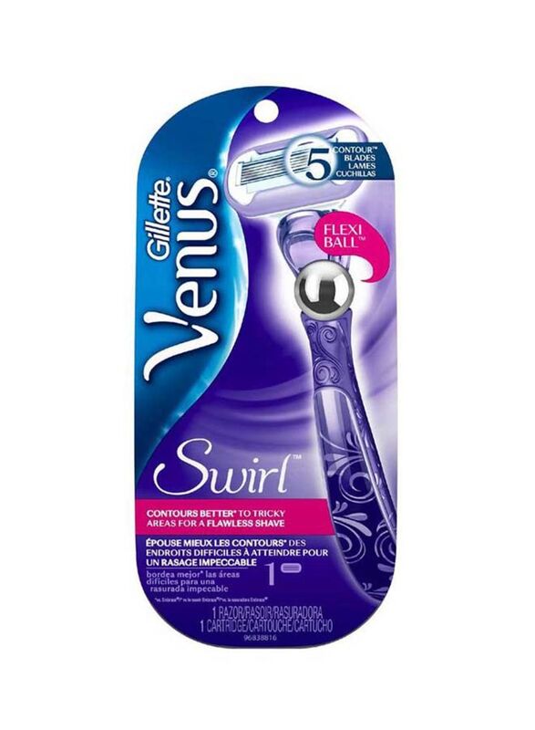 Venus Gillette Swirl Flexiball Razor, 10cm