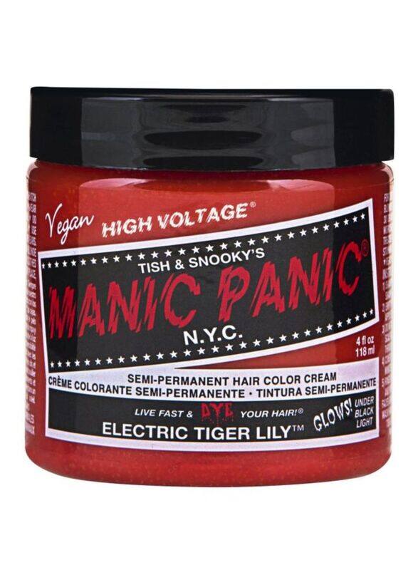 

Manic Panic High Voltage Semi-Permanent Hair Colour Cream, 118ml, Electric Tiger Lily