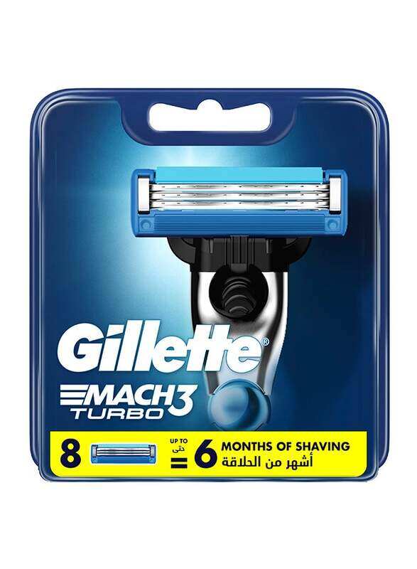 

Gillette Mach3 Turbo Men's Razor Blade Refills, 8 Pieces