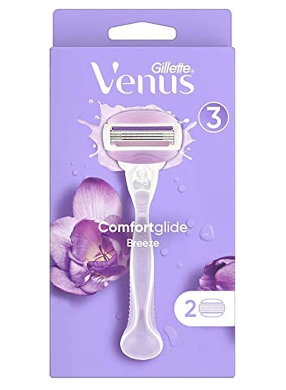 Gillette Venus Women's Comfortglide Breeze Handle with 2 Blades, 1 Piece