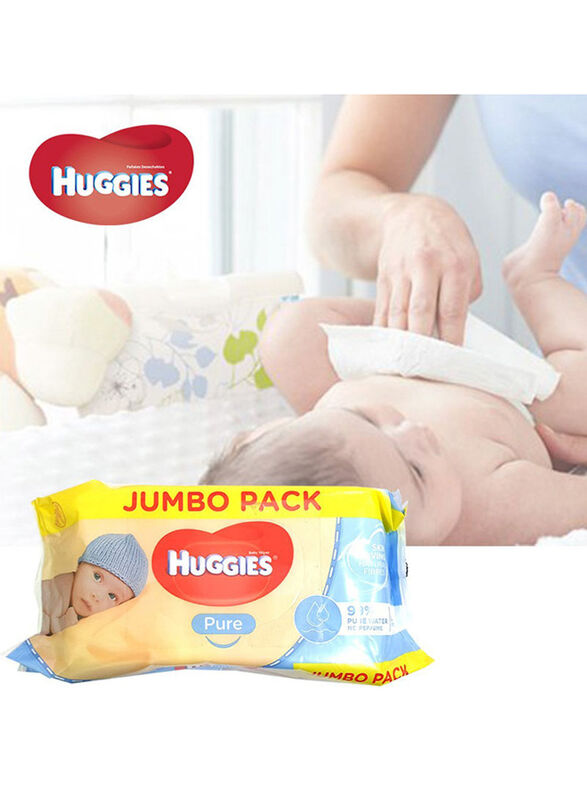 Huggies 72 Wipes Pure Cleansing Wipes for Baby