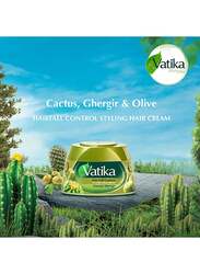 Vatika Hair Fall Control Styling Hair Cream with Cactus Ghergir And Olive for Anti Hairfall, 140ml