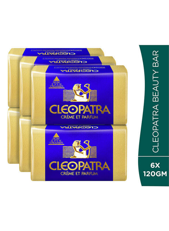 

Cleopatra Beauty Soap Bar Set, 6 x 120gm