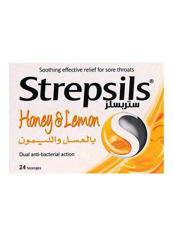 

Strepsils Sore Throat Relief Lozenges in Honey & Lemon Flavour, 24 Lozenges