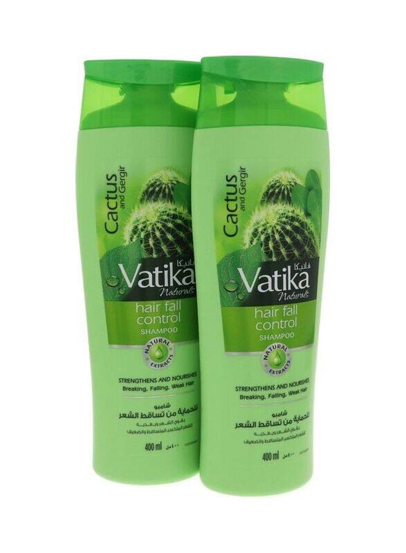 

Dabur Vatika Cactus and Gergir Hair Fall Control Shampoo, 400ml, 2 Pieces