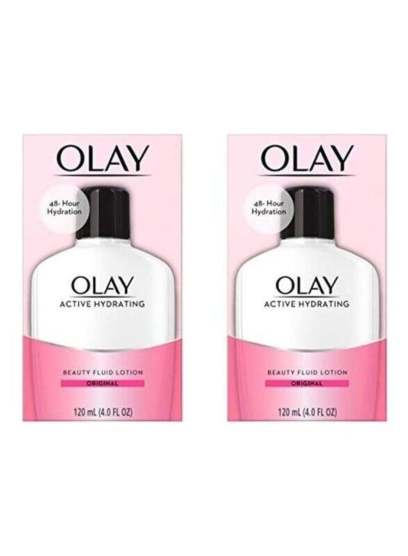 

Olay Active Hydrating Beauty Fluid Lotion, 2 x 4oz