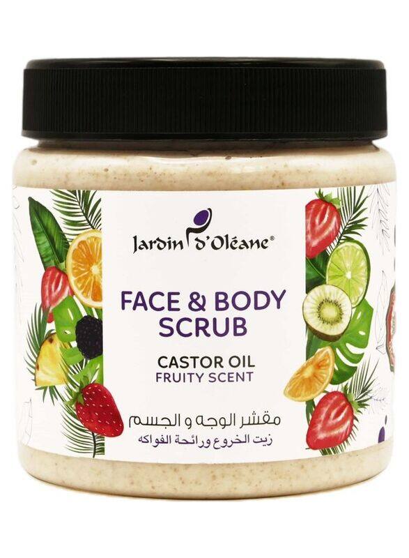 

Jardin D Oleane Face & Body Scrub with Castor Oil and Fruity Scent, 500gm