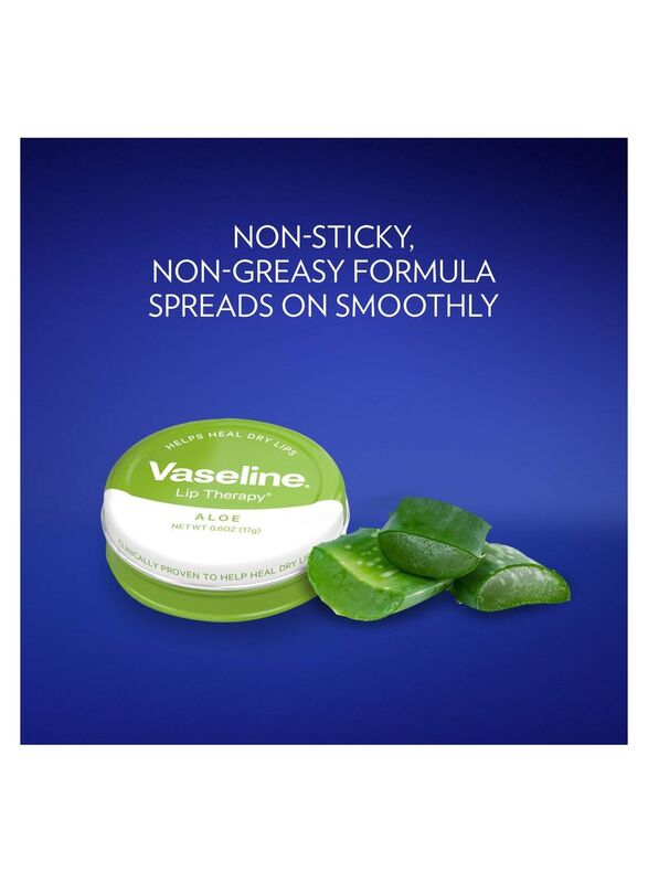 Vaseline Aloe Lip Therapy for Soothes Dry Lips, 20gm