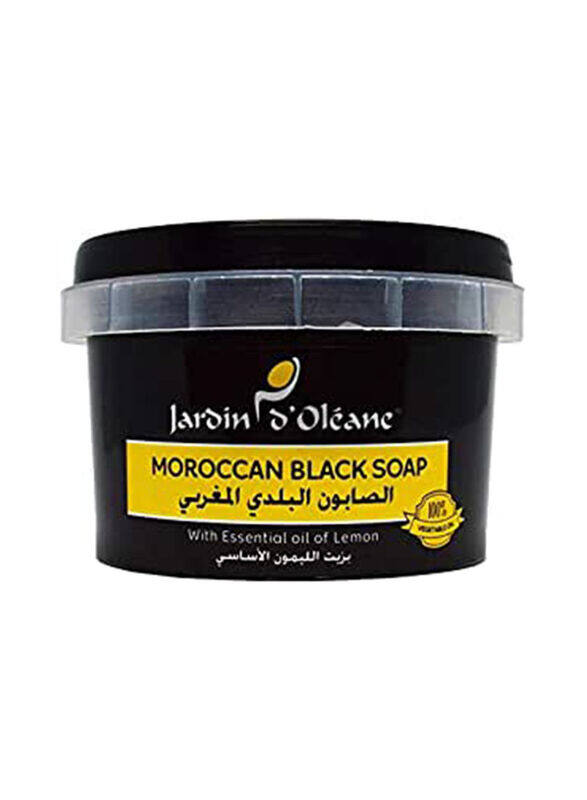 

Moroccan Black Soap with Essential Oil of Lemon, 250g