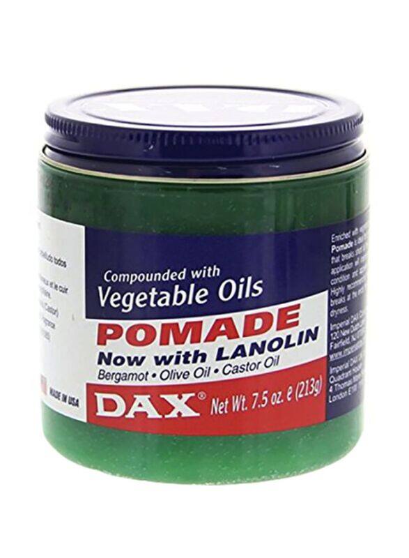 

Dax Compounded with Vegetable Oils Hair Pomade with Lanolin, Bergamot, Olive & Castor Oil for All Hair Types, 7.5oz