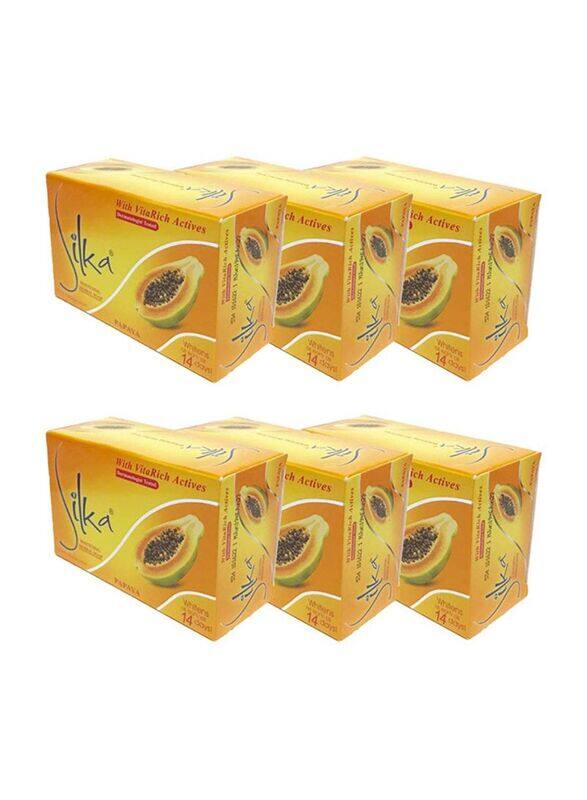 

Silka Papaya & Herbal Bath Soap Set, 6 Pieces