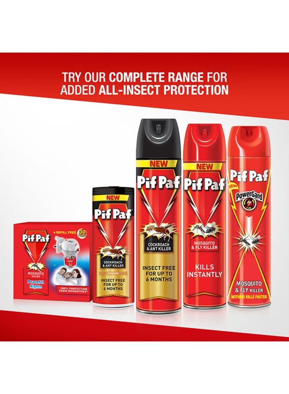 Pif Paff Insta Kill Mosquito & Fly Killer, 3 x 400 ml