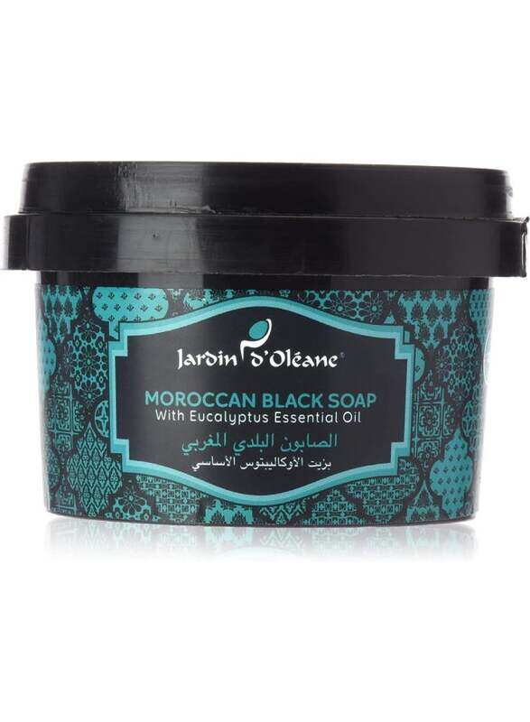 

Jardin D Oleane Moroccan Black Soap with Eucalyptus Oil, 250gm