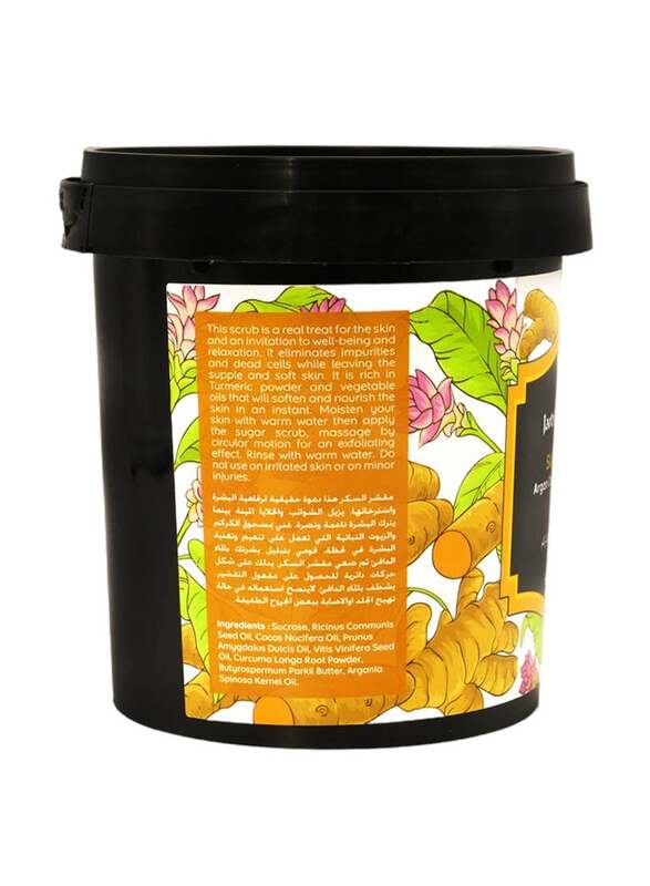 Jardin D Oleane Argan Oil and Turmeric Powder Sugar Scrub, 600g