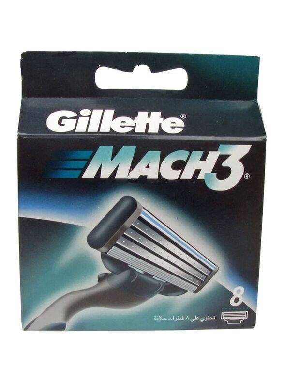 

Gillette Mach3 Razor Set, Black/Silver, 8 Pieces