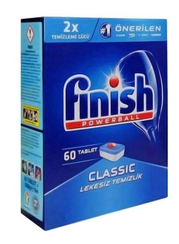 

Finish Classic Everyday Clean Dishwasher Tabs, Multicolour, 60 Tablets
