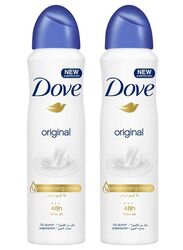 Dove Original Antiperspirant Deodorant, 2 x 150ml