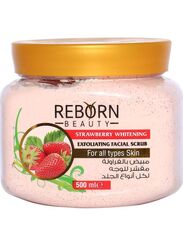 Reborn Beauty Strawberry Whitening Exfoliating Facial Scrub, 500ml